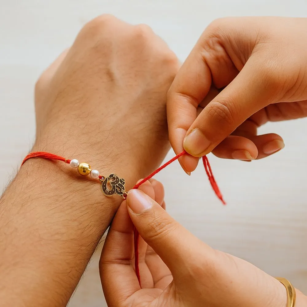 Aum Metallic Rakhi